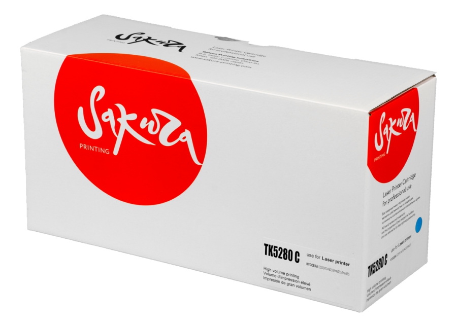 Картридж лазерный Sakura SATK5280C (TK-5280C/1T02TWCNL0), голубой, 11000 страниц, совместимый для Kyocera ECOSYS P6235cdn
