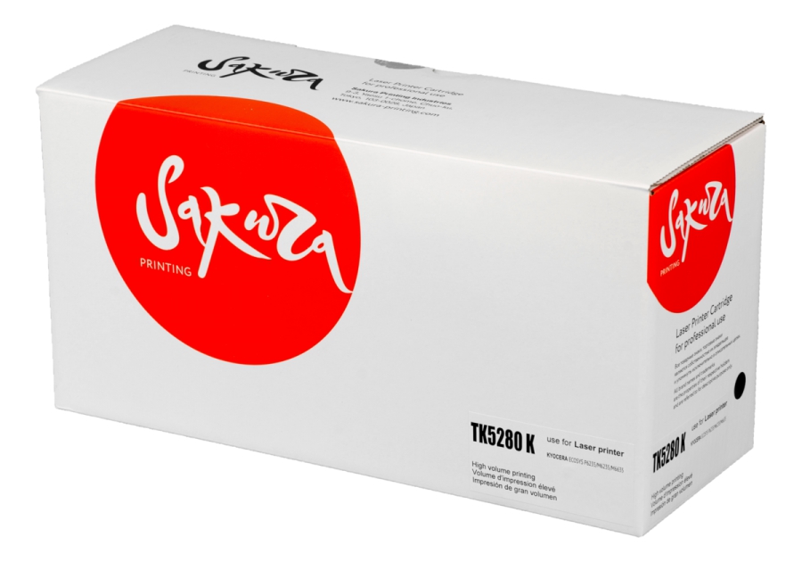 Картридж лазерный Sakura SATK5280K (TK-5280K/1T02TW0NL0), черный, 13000 страниц, совместимый для Kyocera ECOSYS P6235cdn