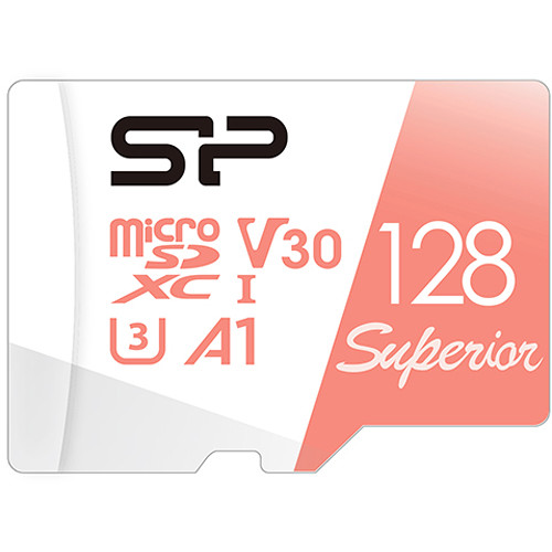 Карта памяти 128Gb microSDXC Silicon Power Superior A1 Class 10 UHS-I U3 V30 A1 + адаптер (SP128GBSTXDV3V20SP)