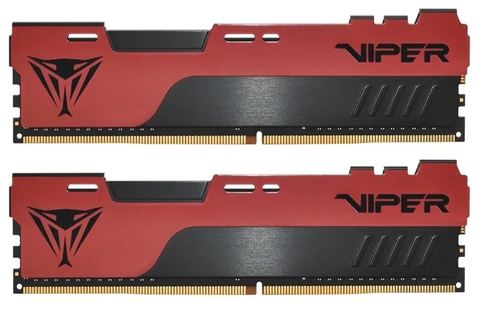 Комплект памяти DDR4 DIMM 32Gb (2x16Gb), 4000MHz, CL20, 1.35 В, Patriot Memory, Viper Elite II (PVE2432G400C0K)