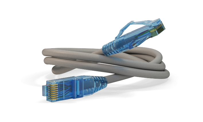 Патч-корд UTP кат.6, 1 м, RJ45-RJ45, серый, CU, LSZH, Hyperline (PC-LPM-UTP-RJ45-RJ45-C6-1M-LSZH-GY)