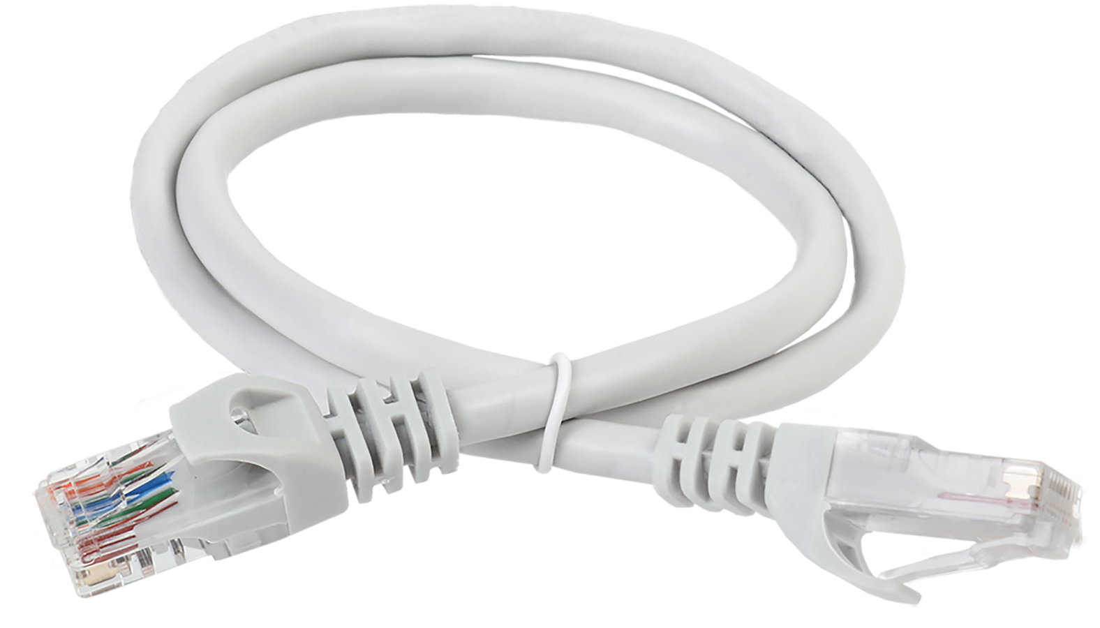 Патч-корд U/UTP кат.5e, 15м, RJ45-RJ45, серый, ITK (PC01-C5EU-15M)