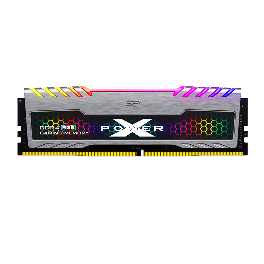 Память DDR4 DIMM 16Gb, 3600MHz, CL18, 1.35 В, Silicon Power, XPower Turbine RGB (SP016GXLZU360BSB)