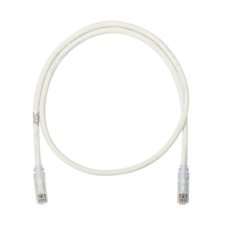 Патч-корд UTP кат.6, 3м, RJ45-RJ45, белый, PANDUIT (NK6PC3MY)