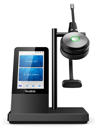 Беспроводная гарнитура Yealink WH66 Mono UC , моно, DECT/Bluetooth, USB, черный (WH66 Mono UC)