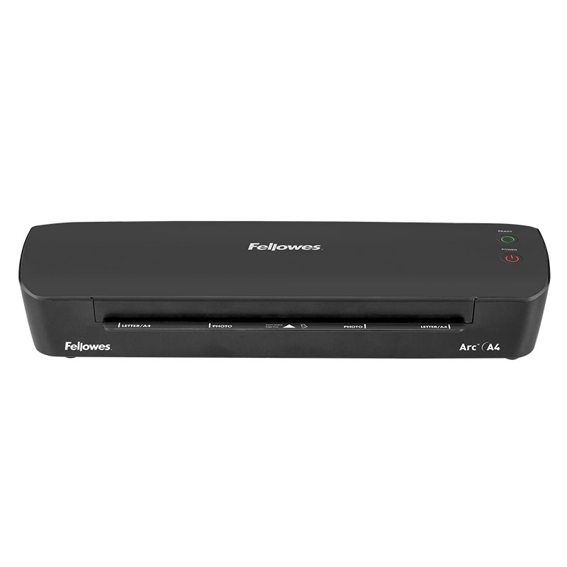 Ламинатор FELLOWES Arc А4, A4, 75 мкм - 80 мкм, валов:2, горячее ламинирование, 30 см/мин., фото, черный (FS-45700/CRC45700)