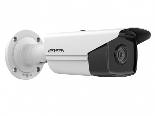 IP-камера HikVision DS-2CD2T43G2-4I 2.8мм, уличная, корпусная, 4Мпикс, CMOS, до 2688x1520, до 30кадров/с, ИК подсветка 80м, POE, -40 °C/+60 °C, белый (DS-2CD2T43G2-4I(2.8MM))