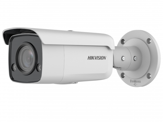 IP-камера HikVision ColorVu DS-2CD2T47G2-L(C) 2.8мм, уличная, корпусная, 4Мпикс, CMOS, до 2688x1520, до 30кадров/с, LED подсветка 60м, POE, -40 °C/+60 °C, белый (DS-2CD2T47G2-L(C)(2.8MM))