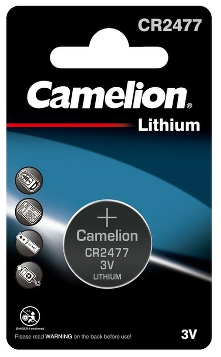 Элементы питания  E2E4 Батарея Camelion CR2477, 3V, 1шт. (CR2477-BP1)