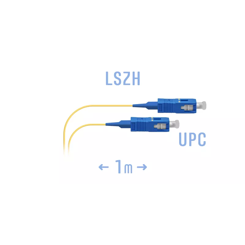 Патч-корд оптический SNR SNR-PC-SC/UPC-A-1m, SC/UPC-SC/UPC, 9/125, одинарный, 1м, синий/желтый (SNR-PC-SC/UPC-A-1m (0,9))