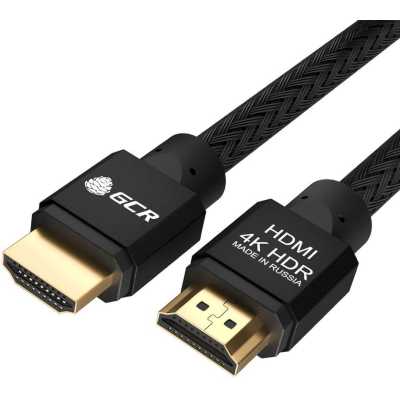 Кабель HDMI(19M)-HDMI(19M) v2.0, экранированный, 1.5 м, черный GCR (GCR-52044)