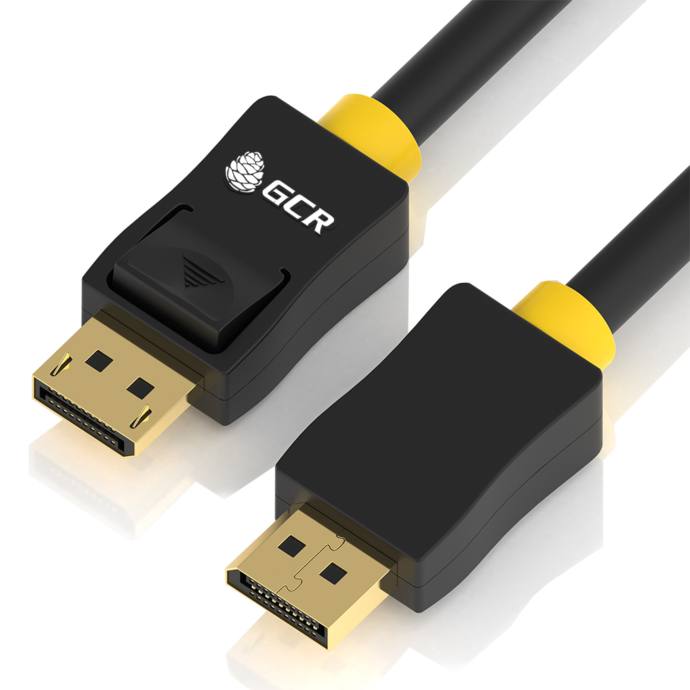 Кабель DisplayPort(20M)-DisplayPort(20M) v1.2 4K, экранированный, 2 м, черный GCR GCR-DP2DP (GCR-DP2DP-2.0m)