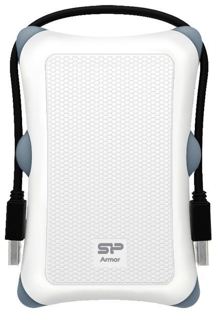 Внешний жесткий диск (HDD) Silicon Power 1Tb Armor A30, белый (SP010TBPHDA30S3W)