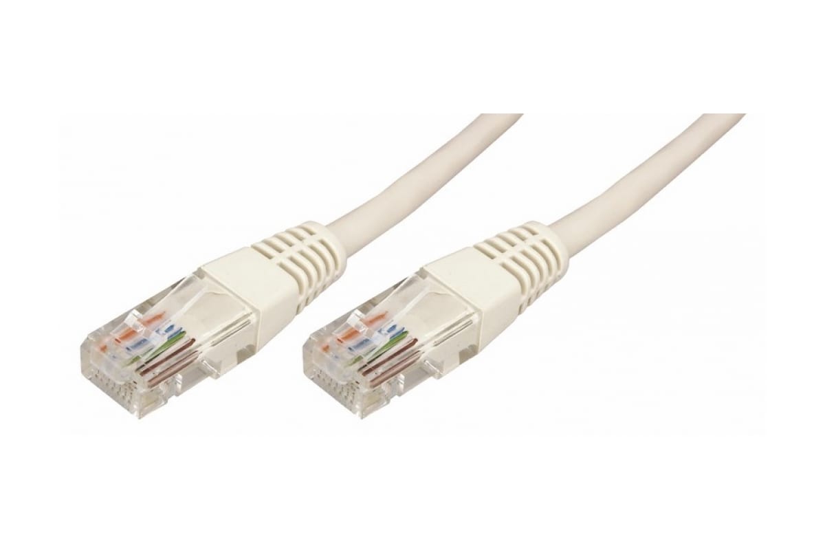 Патч-корд UTP кат.5e, 7 м, RJ45-RJ45, серый, REXANT (18-1008)