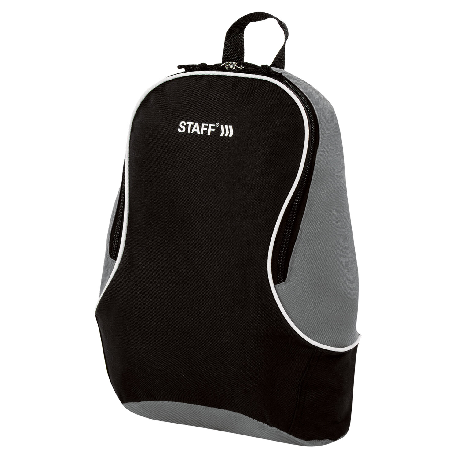 Рюкзак STAFF Flash, 1 отделение, серый/черный (270294)