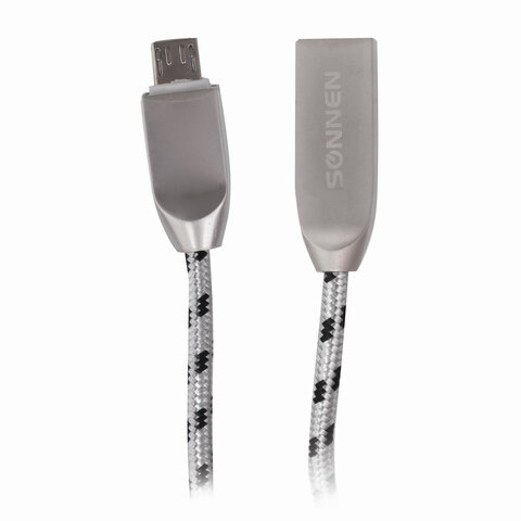 Кабель Micro USB-USB, 1м SONNEN Premium (513125)