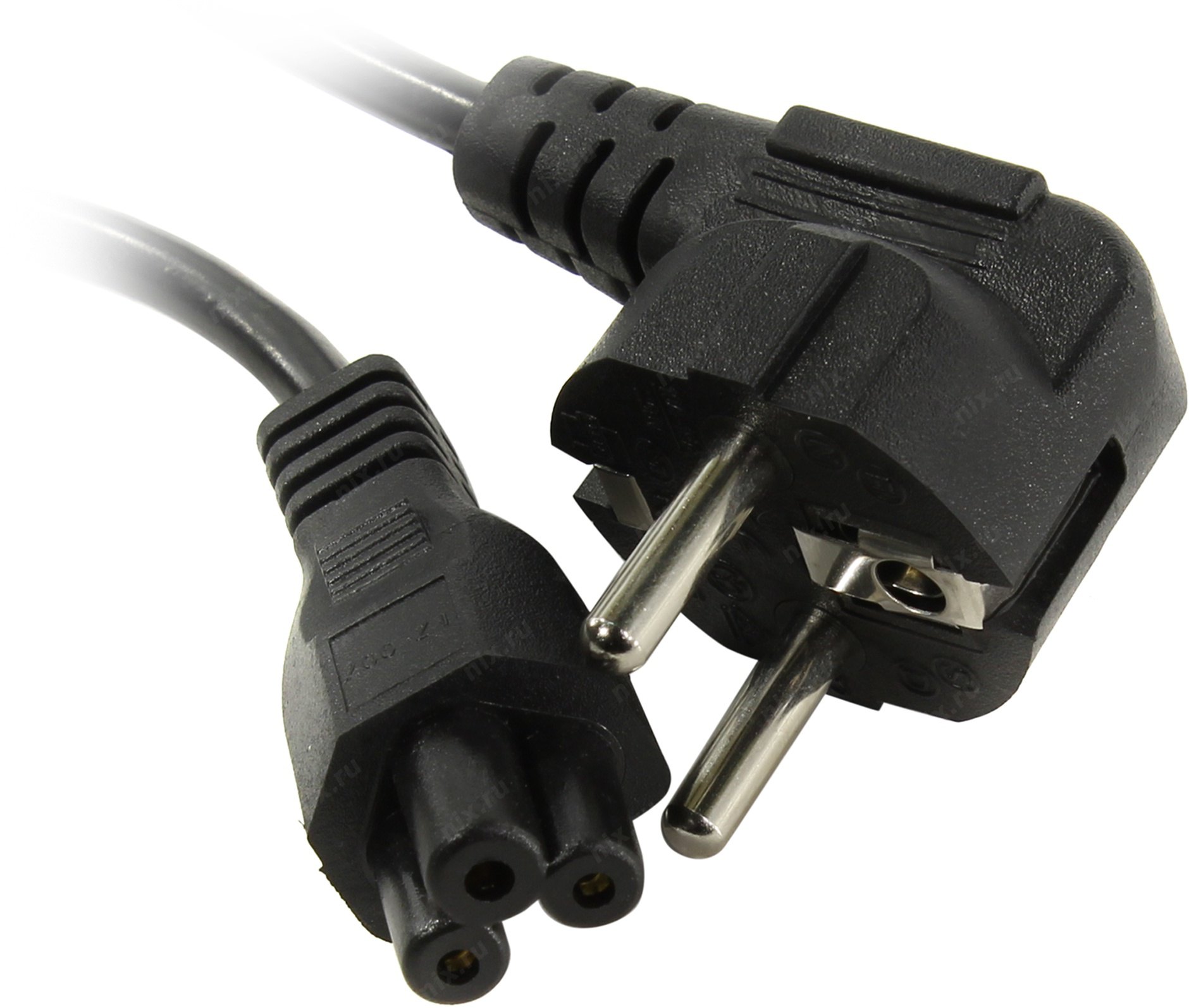   E2E4 Кабель питания IEC-320-C5-Schuko (Euro)(M), 220В, 1.8м, черный Aopen (ACE022-1.8M)