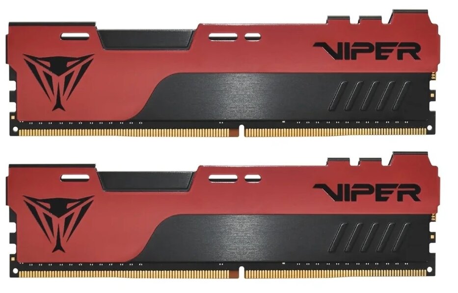 Комплект памяти DDR4 DIMM 16Gb (2x8Gb), 2666MHz, CL16, 1.2 В, Patriot Memory, Viper Elite II (PVE2416G266C6K)