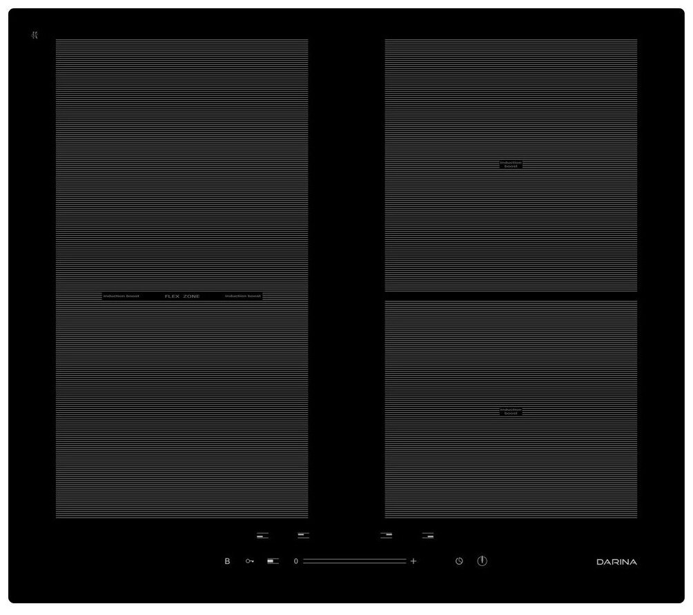 Индукционная варочная панель DARINA 5P9EI304B, 4 конфорки, черный (5P9EI304B)