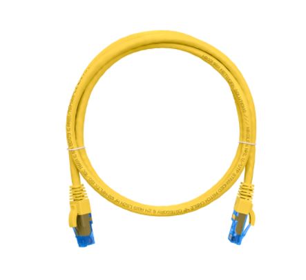 Патч-корд UTP кат.6, 2м, RJ45-RJ45, желтый, CU, LSZH, NIKOMAX (NMC-PC4UE55B-020-C-YL)