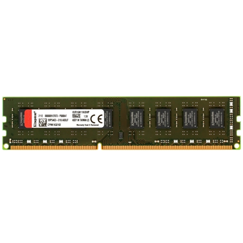 Память DDR3 DIMM 8Gb, 1600MHz, CL11, 1.5 В, Kingston, ValueRAM (KVR16N11H/8WP)