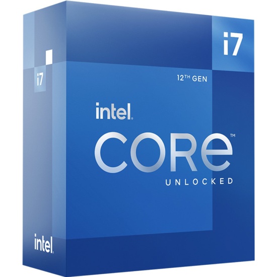 Процессор Intel Core i7-12700KF Alder Lake, 12C/20T, 3600MHz 25Mb TDP-125 Вт/190 Вт LGA1700 BOX (без кулера) (BX8071512700KF)