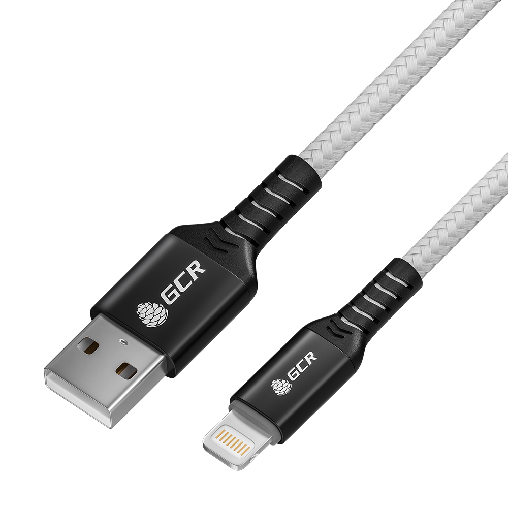 Кабель Lightning 8-pin-USB, MFi, 2.4A, 1.2м, белый Greenconnect GCR-IP19N (GCR-53447)