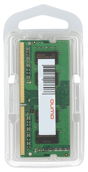 Память DDR4 SODIMM 16Gb, 3200MHz, CL22, 1.2 В, Qumo (QUM4S-16G3200P22)