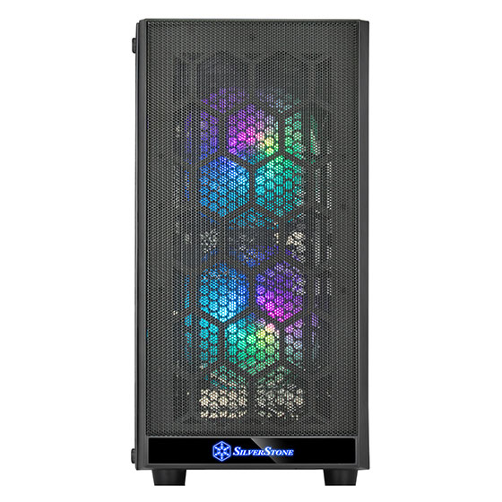 Корпус SilverStone PS15 PRO Precision, ATX, Mini-Tower, 2xUSB 3.0, RGB подсветка, черный, без БП (SST-PS15B-PRO)