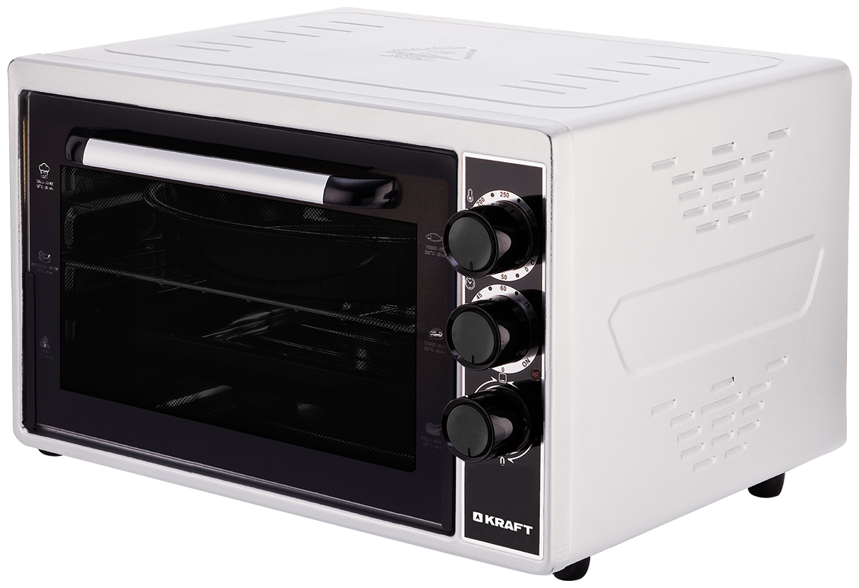 Мини-печь KRAFT KF-MO 3200 W 1500Вт, белый (KF-MO 3200 W)