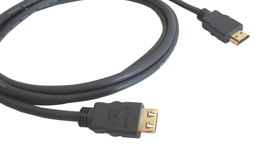 Кабель HDMI(19M)-HDMI(19M) v1.4 4K, 1.8 м, черный Kramer (CLS-HM/HM/ETH-6)