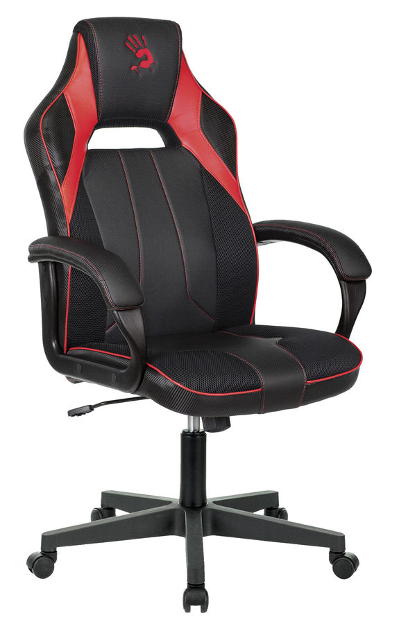 Игровые кресла Кресло игровое A4TECH Bloody GC-300, черный/красный