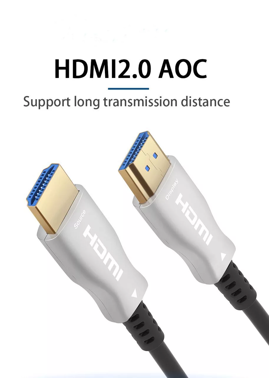 Кабель HDMI(19M)-HDMI(19M) v2.0 4K, экранированный, 40 м, черный Telecom (TCG2020-40M)