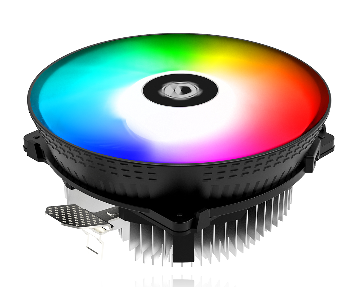 Кулеры для процессоров  E2E4 Кулер для процессора ID-COOLING DK-03 RAINBOW для Socket 775/115x/1200/AM2/AM2+/AM3/AM3+/FM1/AM4/FM2/FM2+, 120 мм, 1800rpm, 25.6 дБА, 100 Вт, 4-pin PWM, Al, RAINBOW