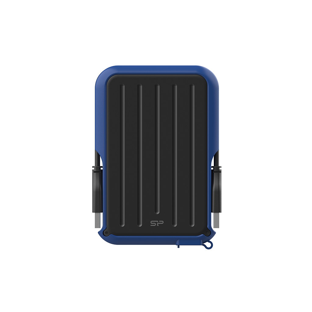 Внешний жесткий диск (HDD) Silicon Power 1Tb Armor A66, 2.5, USB 3.2, черный/синий (SP010TBPHD66SS3B)