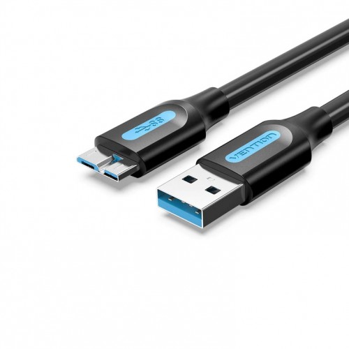 Кабель USB-Micro USB, экранированный, 25см, черный Vention COPBC (COPBC)