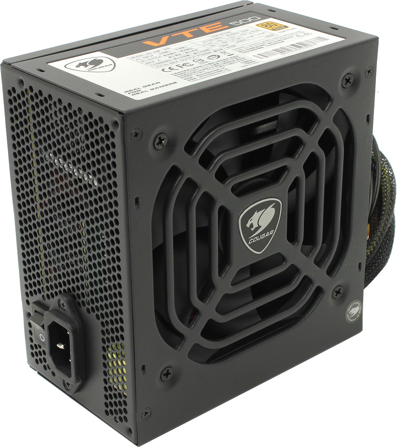 Блок питания 500 Вт ATX COUGAR VTE500, 80 Plus Bronze, Bulk (OEM) (CGR BS-500R_BULK)