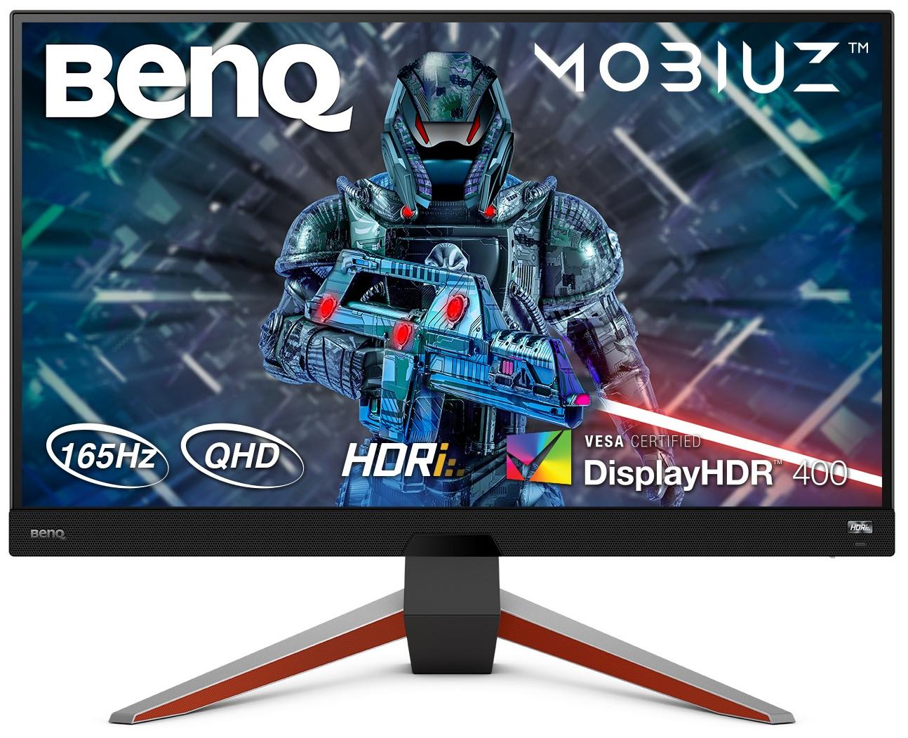 Монитор 27 BenQ Mobiuz EX2710Q IPS, 2560x1440 (16:9), 400кд/м2, 165Hz, 2мс, 178°/178°, FreeSync, HDMI, DisplayPort, USB-Hub, серый (9H.LK4LA.TBE)