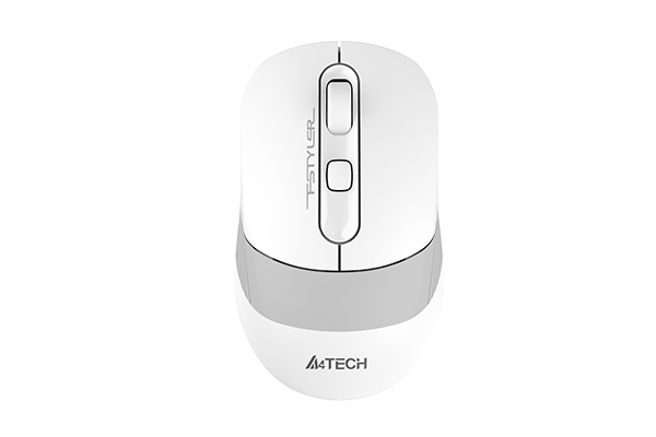 Мышь беспроводная A4Tech Fstyler FB10C, 2400dpi, оптическая светодиодная, USB, белый/серый (FB10C GRAYISH WHITE)