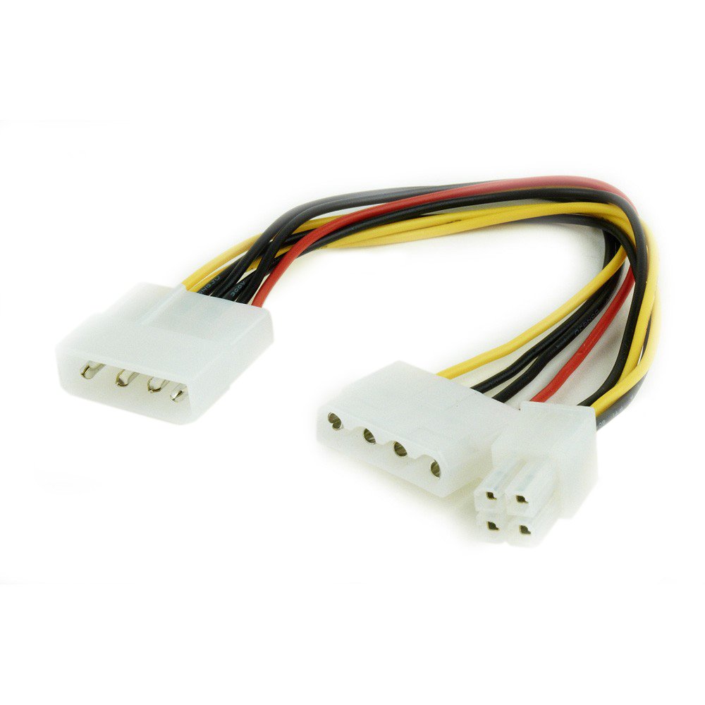   E2E4 Кабель питания Molex-Molex+ ATX 4pin Cablexpert, 15 см, прямой (CC-PSU-4)