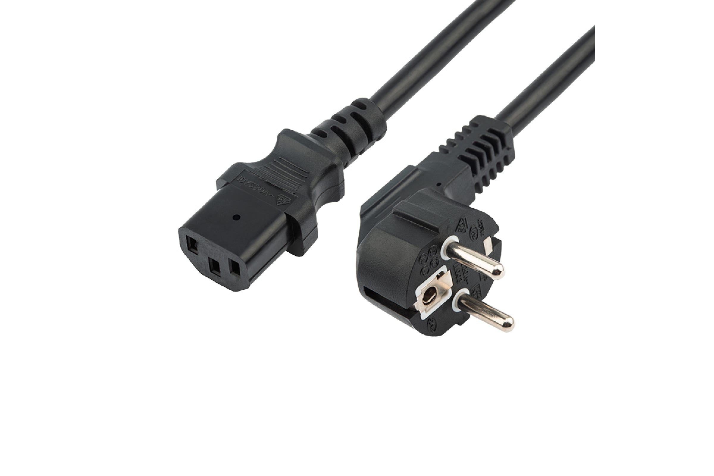 Кабели питания и переходники  E2E4 Кабель питания IEC-320-C13-Schuko (Euro)(M), 10A, 220В, 1.8м, черный REXANT (11-1121)