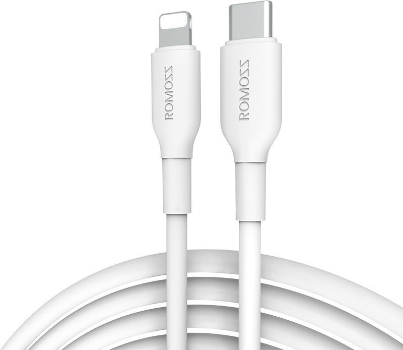 Lightning 8-pin-USB Type-C, 3A, 1м, белый ROMOSS CB171 (DYDC01054/CB171-63-123)