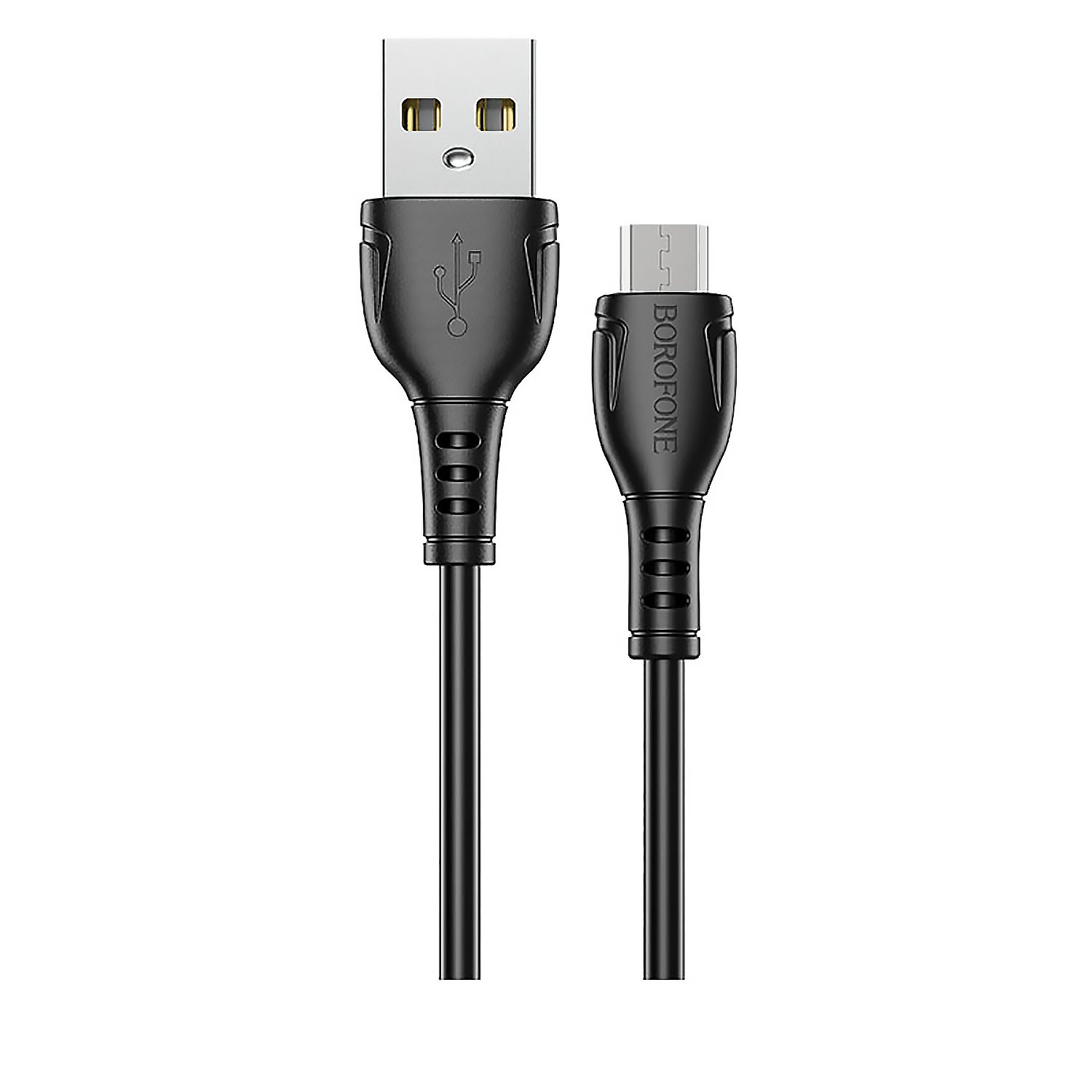 Кабель Micro USB-USB, 2.4A, 1м, черный Borofone Triumph BX51 (133810)