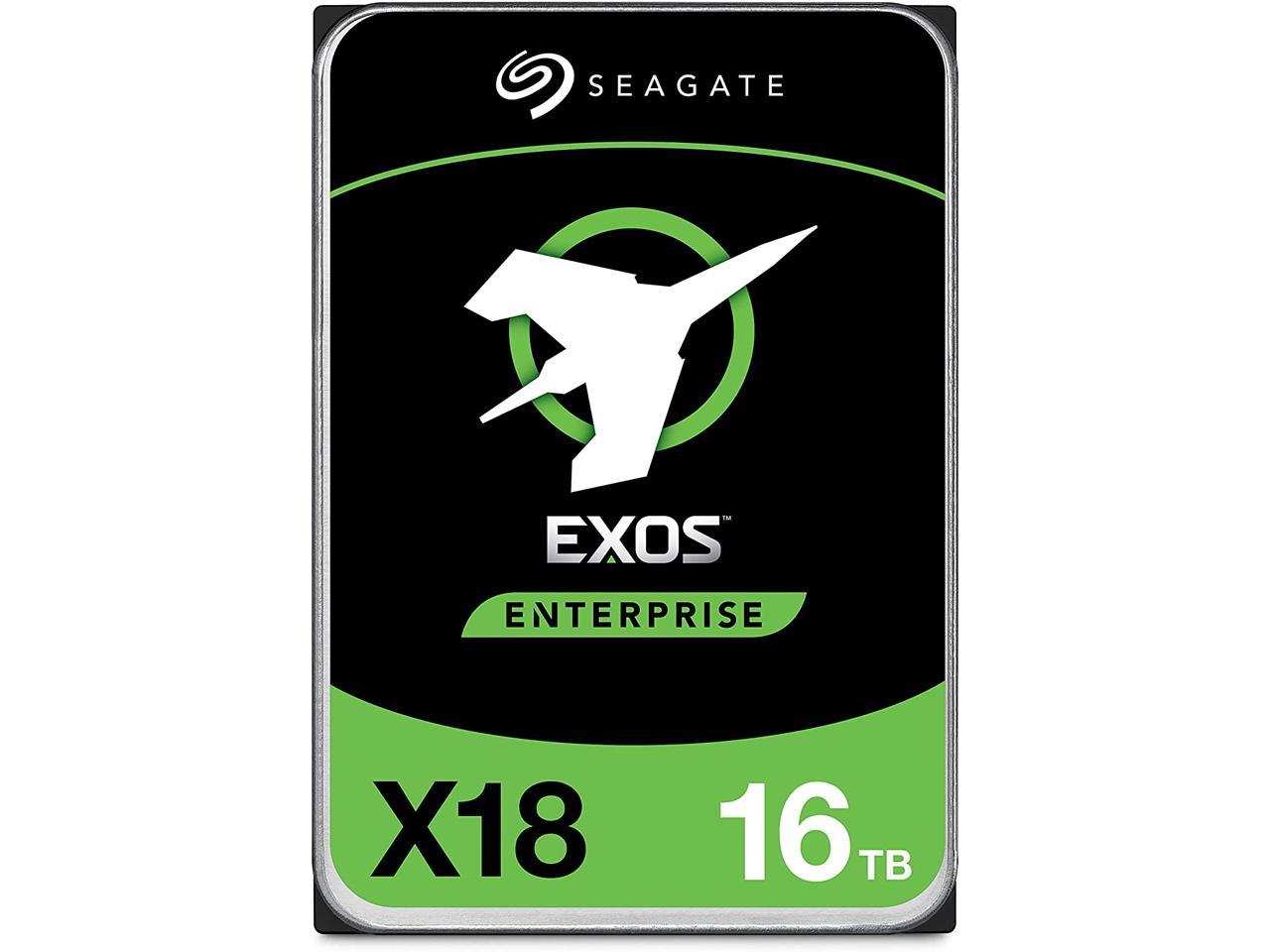 Жесткий диск (HDD) Seagate 16Tb Exos X18, 3.5, 7.2K, 256Mb, 4Kn/512e, SATA3 (ST16000NM000J)