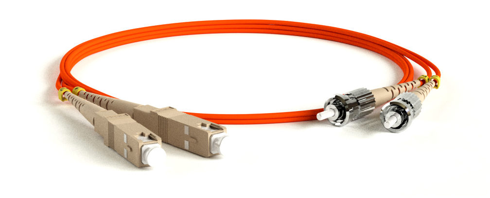 Патч-корд оптический Hyperline, ST/PC-ST/PC, многомодовый, 50/125, OM2, двойной, 1м, оранжевый (FC-D2-50-ST/PR-ST/PR-H-1M-LSZH-OR)