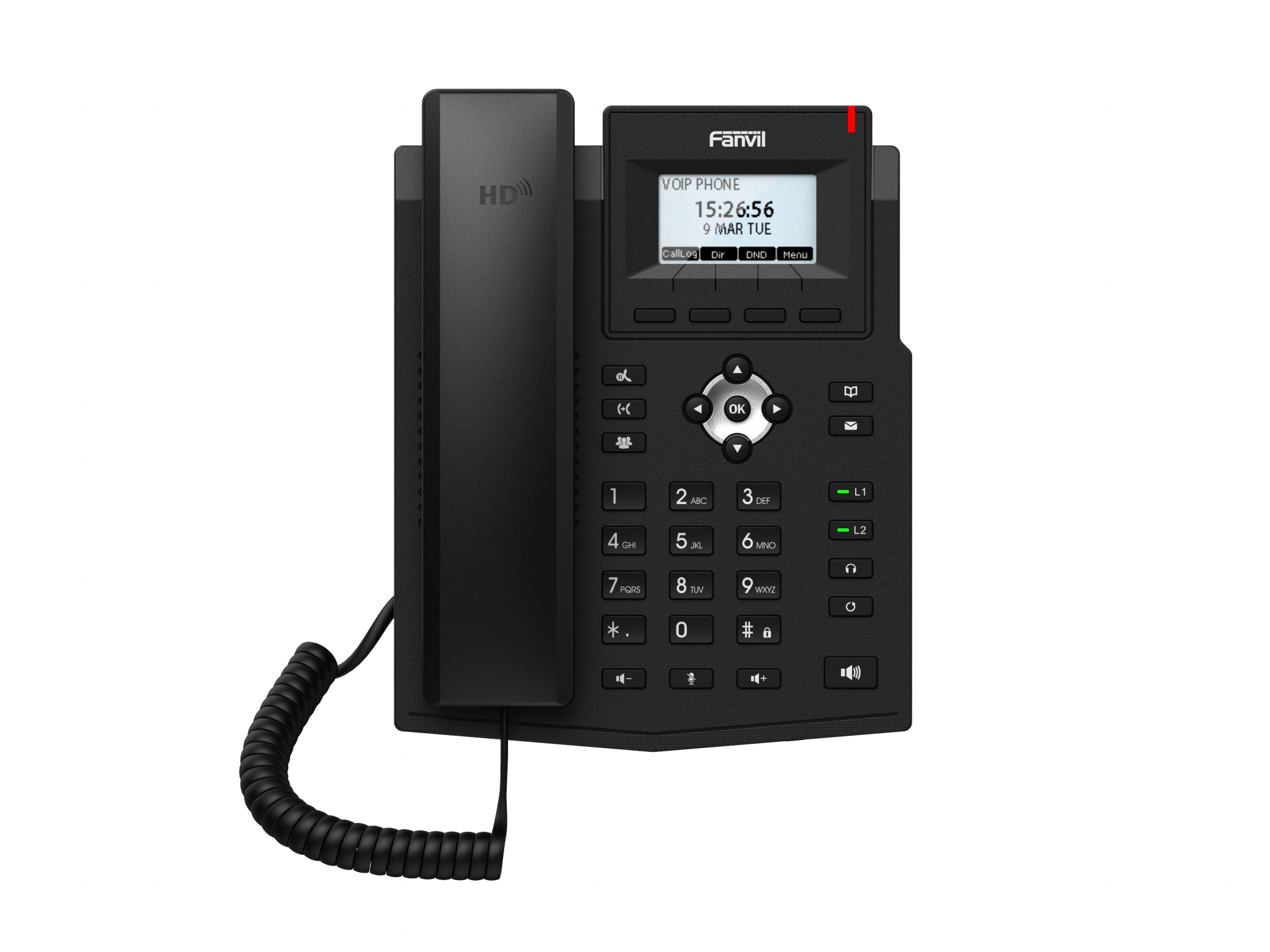 VoIP-телефон Fanvil X3SG Lite, 2 линии, 2 SIP-аккаунта, монохромный дисплей, PoE, черный (X3SG LITE)