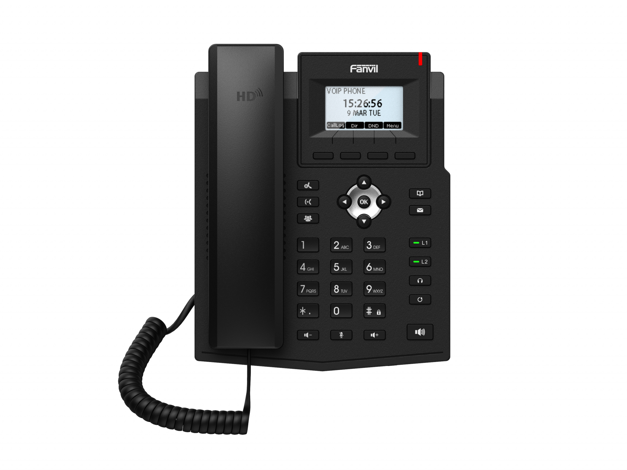 VoIP-телефон Fanvil X3SP Lite, 2 линии, монохромный дисплей, PoE, черный (X3SP LITE)