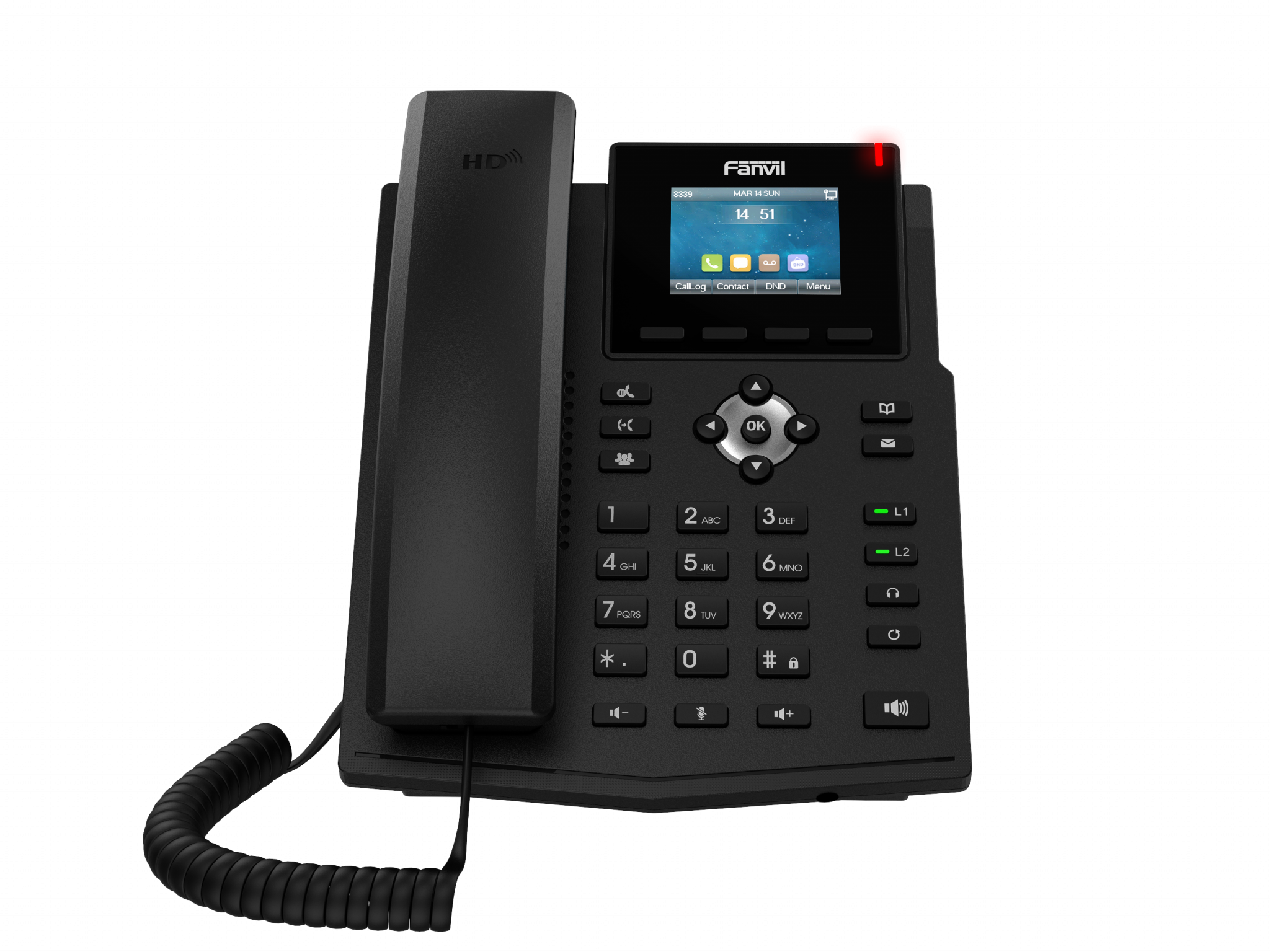 VoIP-телефон Fanvil X3S Pro, 4 линии, 4 SIP-аккаунта, цветной дисплей, черный (X3S PRO)