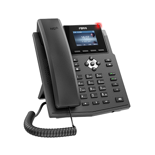 VoIP телефоны VoIP-телефон Fanvil X3SP, 2 линии, 4 SIP-аккаунта, цветной дисплей, PoE, черный (X3SP)