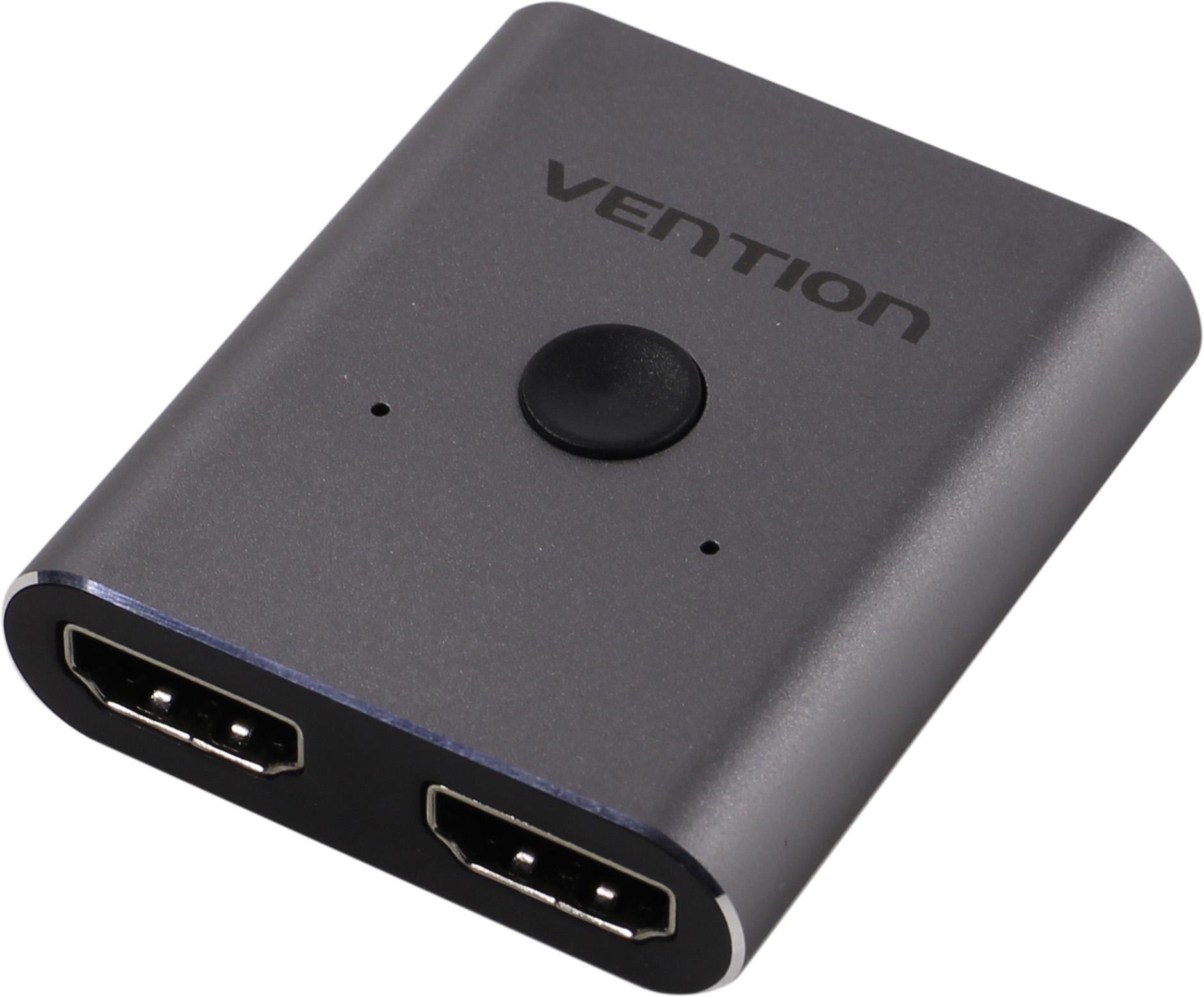 Переключатель/разветвитель HDMI Vention, 2xHDMI, 3840x2160, 30/60 Гц, двунаправленный 2x1/1x2 (AFUH0)